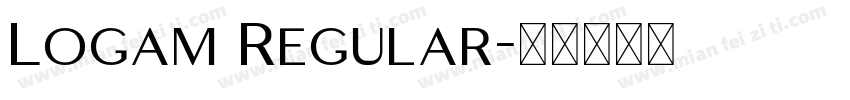 Logam Regular字体转换